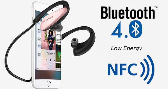 Awei A885BL sluchátka s NFC a Bluetooth 4.0